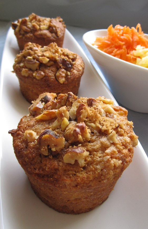 Vegan Pineapple Carrot Muffins