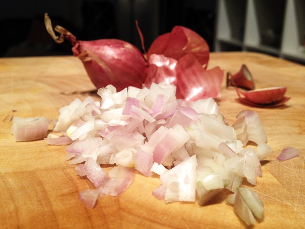 Gourmet Vegan Mushroom Risotto - Shallots