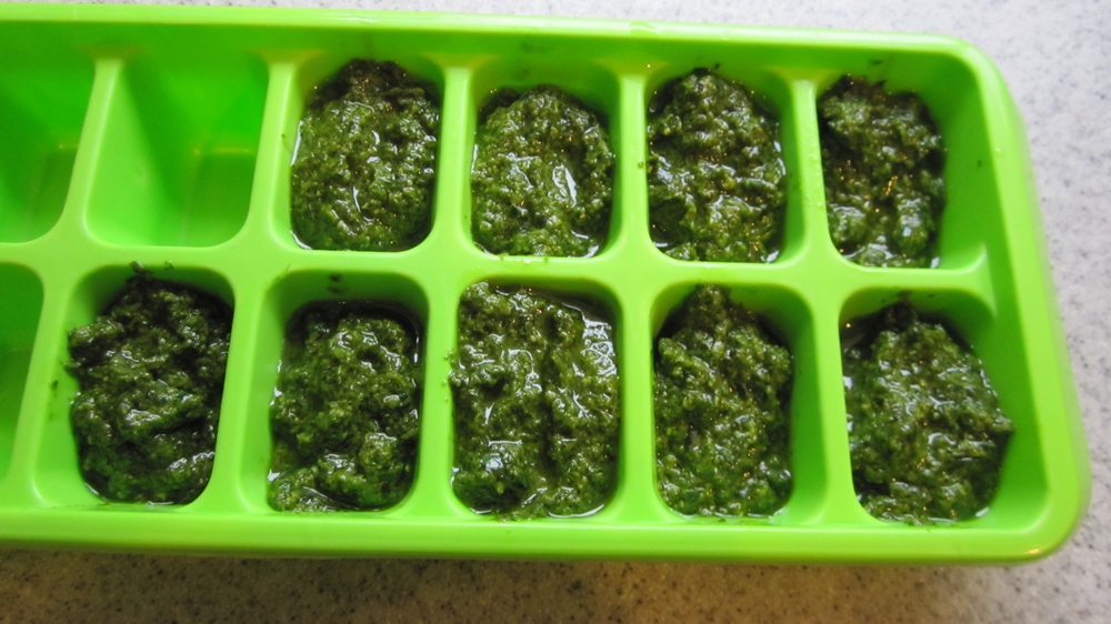 Vegan Pesto (also Gluten-Free)... and Tips on How to Freeze it