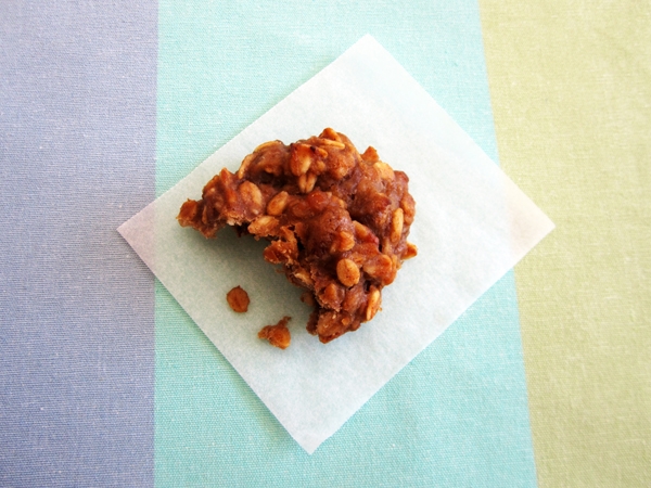 Healthy Breakfast Cookies - Vegan and Gluten-Free {NO Flour, NO sugar, NO oil! Just bananas, applesauce, peanut butter, maple syrup, vanilla extract, cinnamon, oats, walnuts and raisins}