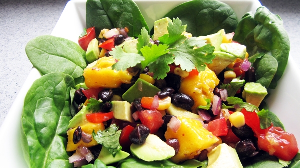 Avocado Mango Black Bean Salad