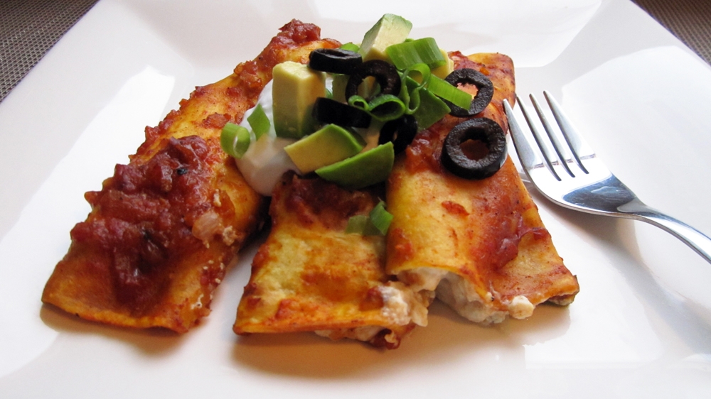 Easy Enchiladas (Vegan, Gluten-Free, Low-Fat)