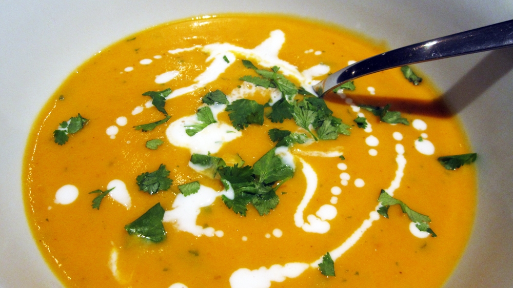 Roasted Butternut Squash, Lime & Coconut Soup (Vegan, Gluten-Free)