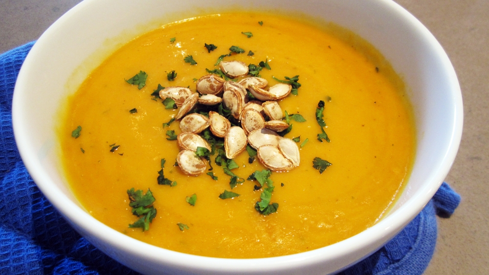 Roasted Butternut Squash, Lime & Coconut Soup (Vegan, Gluten-Free)