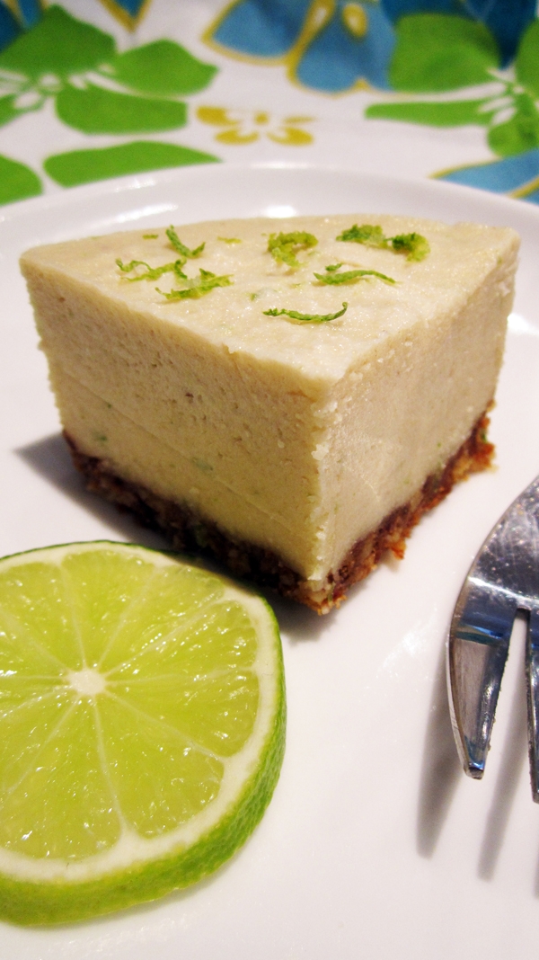 (Almost Raw) Vegan Key Lime Cheesecake