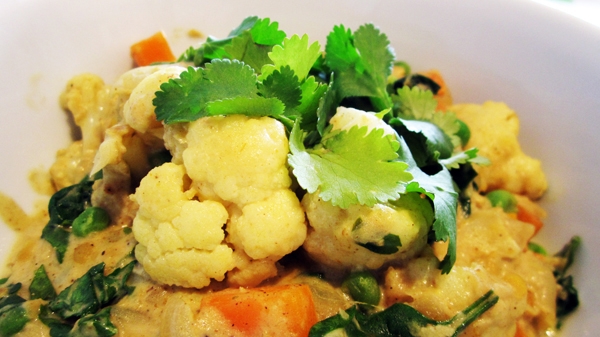 Cauliflower and Lentil Coconut Curry - Vegan and Gluten-Free