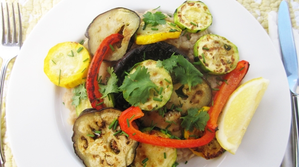 Vegan Bean Mash with Grilled Vegetables - Gluten-Free!