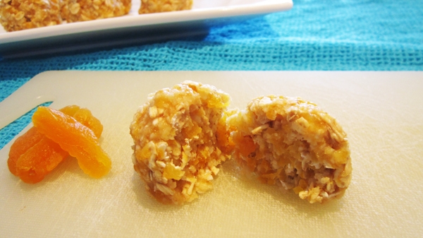 Almost Raw Coconut + Apricot Oat Balls