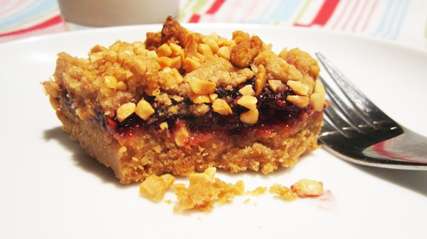 Vegan Peanut Butter and Jelly Bars