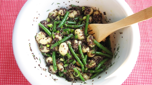 Gnocchi Potato Salad with Green Beans & Quinoa