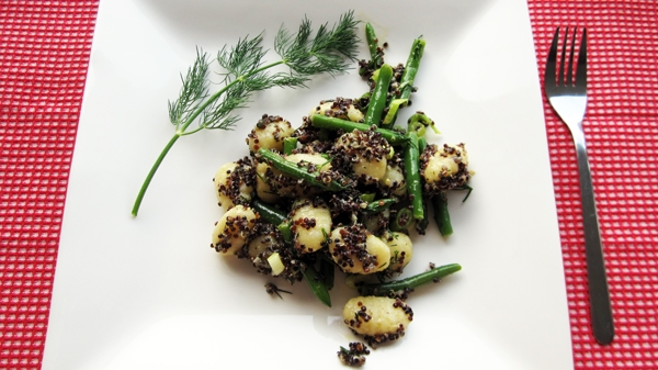 Gnocchi Potato Salad with Green Beans & Quinoa