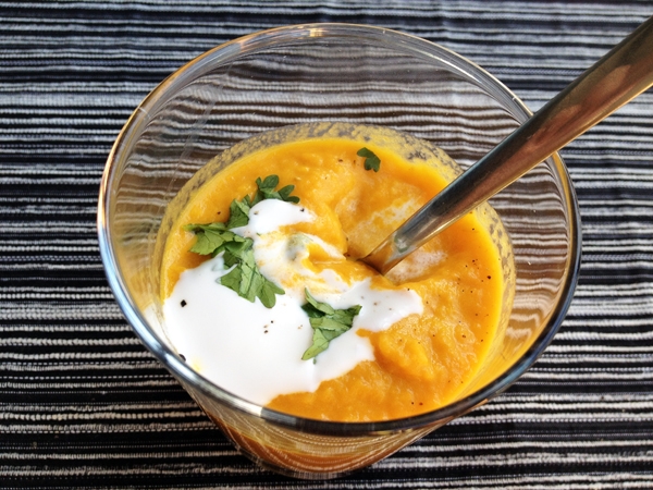 Carrot Apple Ginger Soup with Coconut Milk - Vegan & Gluten-Free