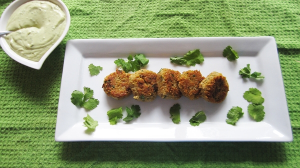 Quinoa Falafel with Avocado Tahini Dressing (Vegan, Gluten-Free)