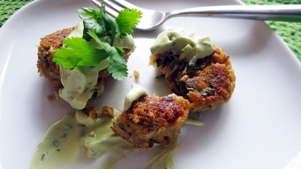 Quinoa Falafel with Avocado Tahini Dressing (Vegan, Gluten-Free)