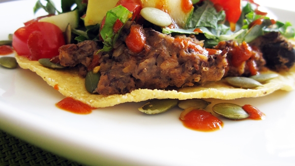 Vegan Refried Bean Tostadas - Gluten-Free!