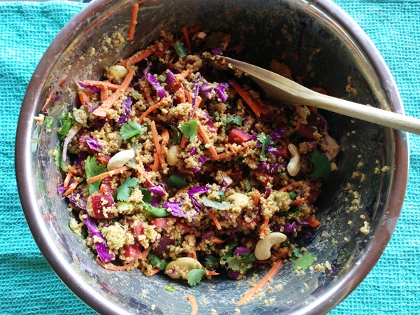 Asian Cashew Quinoa Salad (Vegan & Gluten-Free)