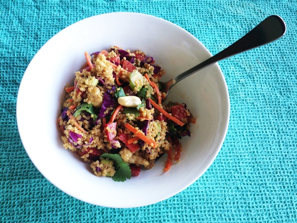 Asian Cashew Quinoa Salad (Vegan & Gluten-Free)