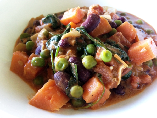 African Peanut Stew with Sweet Potatoes and Beans - Vegan + Gluten-Free