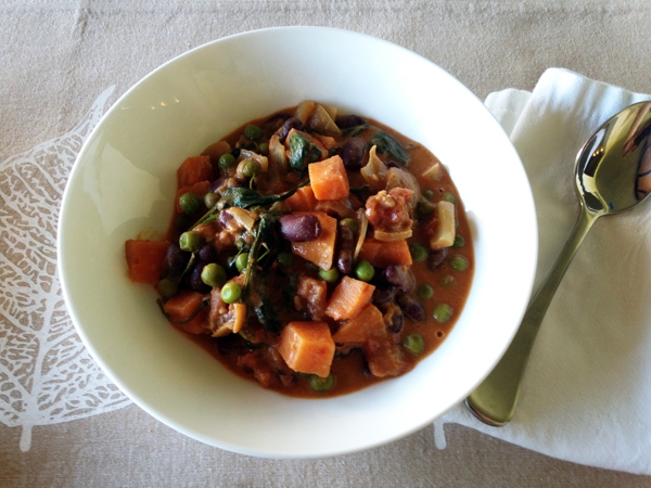 African Peanut Stew with Sweet Potatoes and Beans - Vegan + Gluten-Free