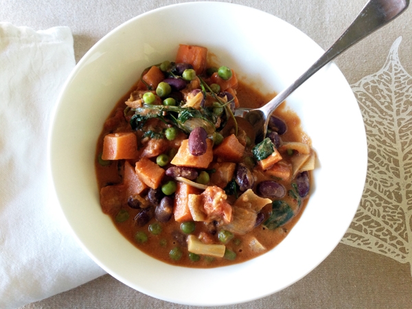 African Peanut Stew with Sweet Potatoes and Beans - Vegan + Gluten-Free