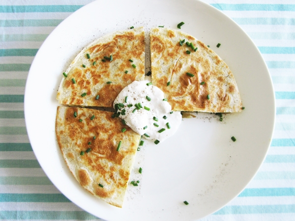 Vegan Tortilla Pierogies with Truffled Sour Cream