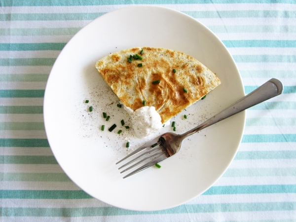 Vegan Tortilla Pierogies with Truffled Sour Cream