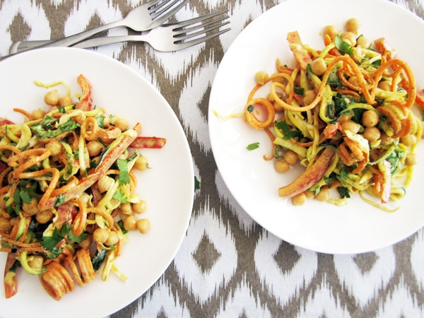 Curried Chickpea & Veggie Noodle Salad – Vegan & Gluten-Free