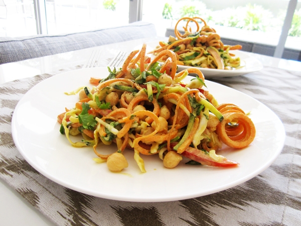 Curried Chickpea & Veggie Noodle Salad – Vegan & Gluten-Free