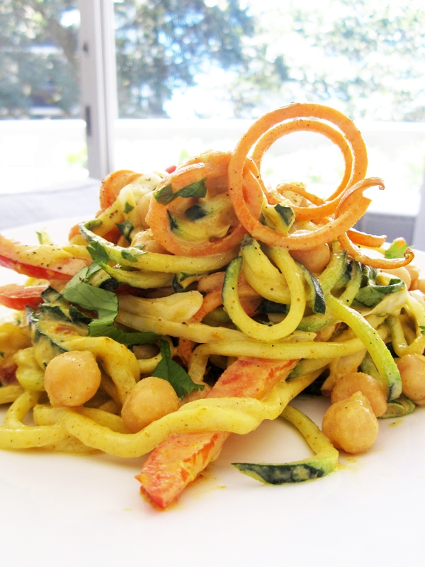 Curried Chickpea & Veggie Noodle Salad – Vegan & Gluten-Free