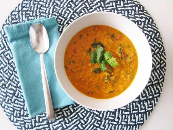 Coconut Curry Lentil Soup - Vegan and Gluten-Free