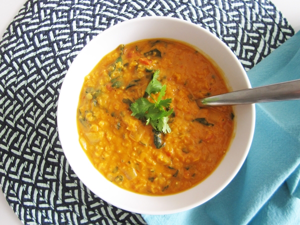 Coconut Curry Lentil Soup - Vegan and Gluten-Free