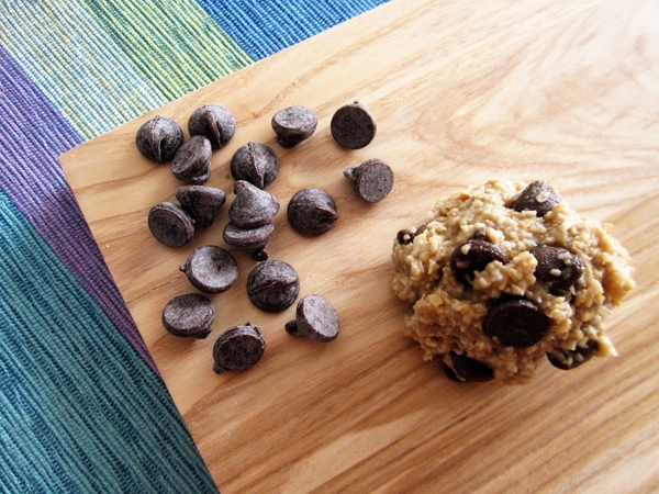 Almost Raw Chocolate Chip Cookie Dough Balls - Vegan and Gluten-Free