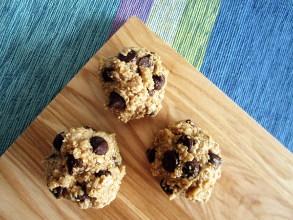 Almost Raw Chocolate Chip Cookie Dough Balls - Vegan and Gluten-Free