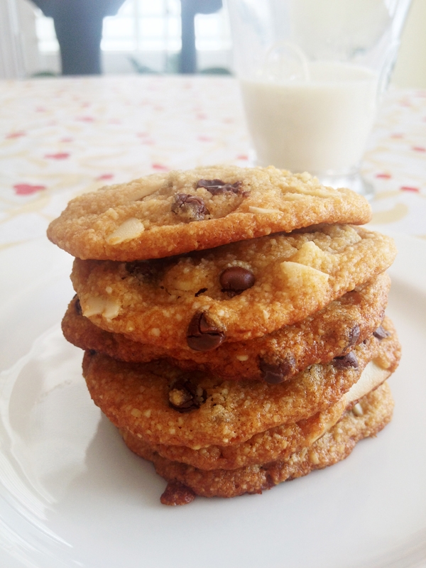 Double Almond Chocolate Chip Cookies - These super-soft cookies are Vegan and Gluten-Free!