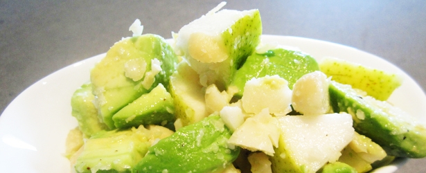 Avocado Macadamia Pear Salad - Vegan & Gluten-Free