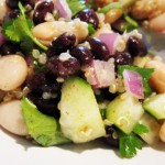 Spicy Black & White Bean Quinoa Salad