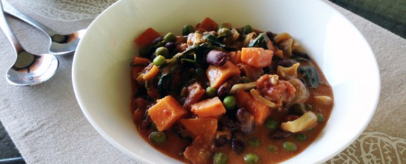 African Peanut Stew with Sweet Potato and Beans - Vegan and Gluten-Free