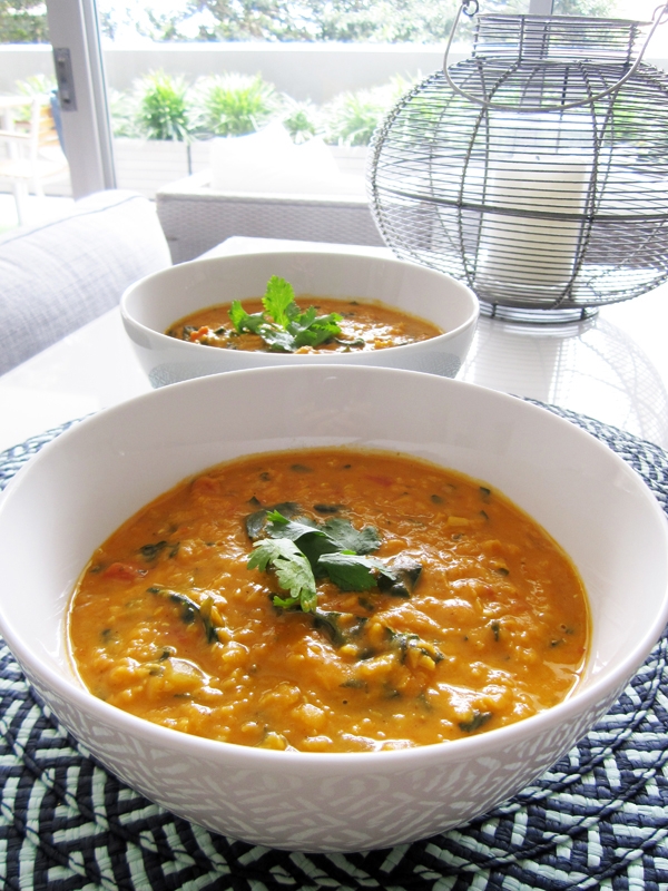 Coconut Curry Lentil Soup - Vegan and Gluten-Free