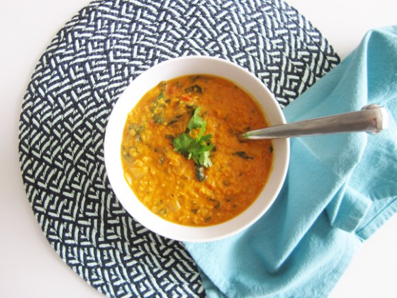 Coconut Curry Lentil Soup - Vegan and Gluten-Free