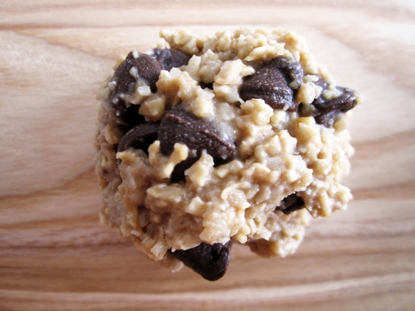 Almost Raw Chocolate Chip Cookie Dough Balls - Vegan and Gluten-Free
