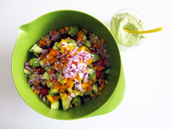 Southwestern Quinoa Salad with Avocado - Savvy Saving Couple